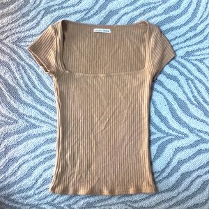 Reformation sweater tee Xs camelbrown